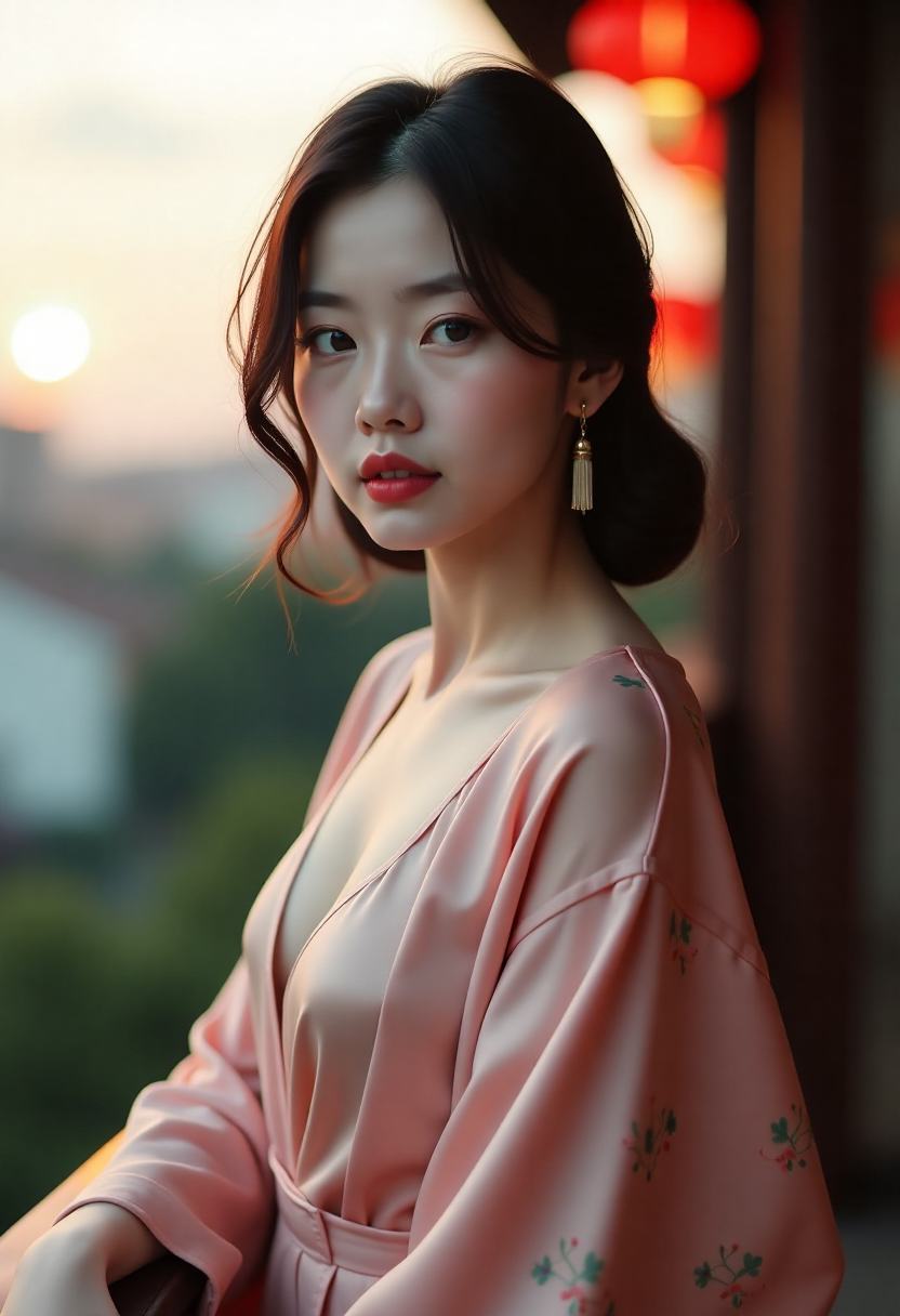 清晨菜市场摊位与忙碌的人群